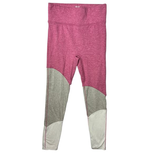 We Me Pink Gray Tri Tone Colorblock Workout Yoga Athletic Two Piece Set Size S - Picture 5 of 7
